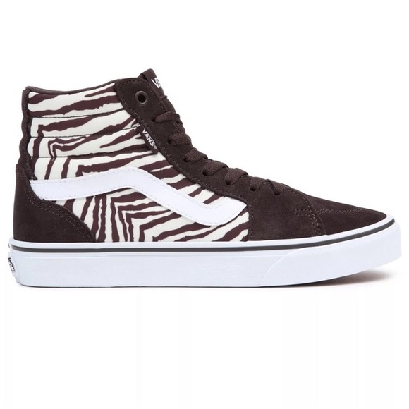 🤎NEW🤍 Vans Women’s Satin Tiger Brown White Filmore High Top Sneakers Size 11 - Picture 7 of 7